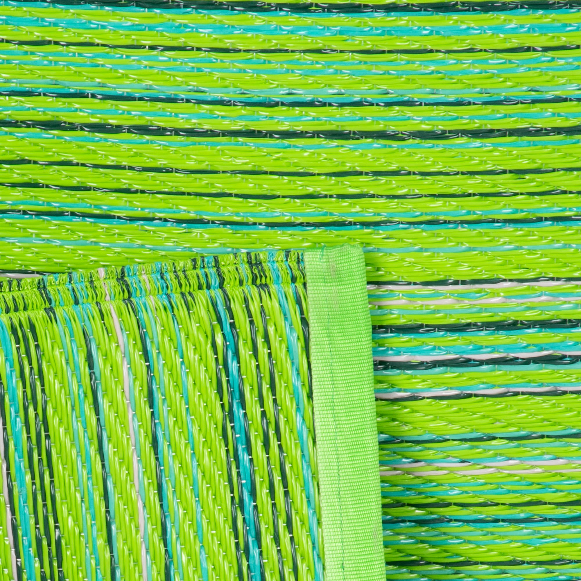 Weaver Multi Green Outdoor Rug